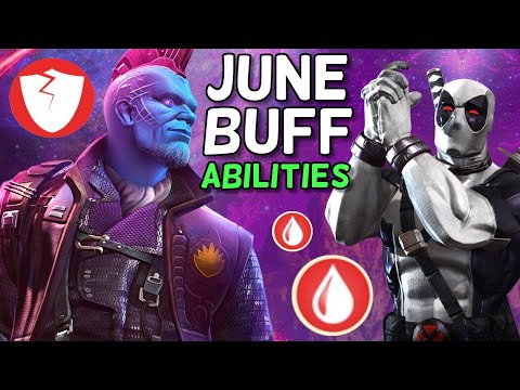 June Buffs New Abilities for Deadpool XForce + Yondu - Lots of Bleeds | Marvel Contest of Champions