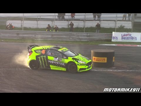 Monza Rally Show 2015: Valentino Rossi vs Thierry Neuville vs Tony Cairoli - Donuts Battle - WRC