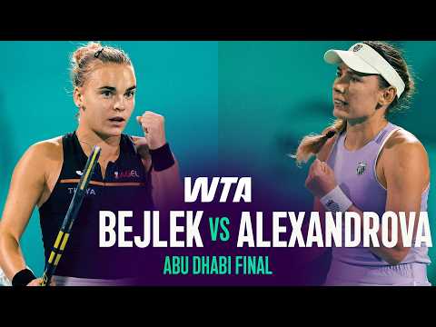 Sara Bejlek vs. Ekaterina Alexandrova | 2026 Abu Dhabi Final | WTA Match Highlights