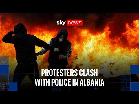 Protests in Albania turn violent as students clash with police