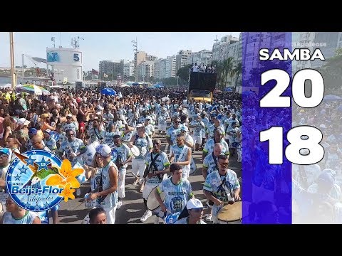 Bateria Beija-Flor 2018 - Apoteose Visita Ensaio na Praia de Copacabana