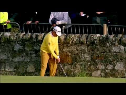 Miguel Ángel Jiménez's Road Hole Escape