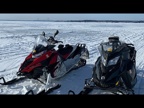 Ice Bridge To Mackinac Island (Michigan) On The...