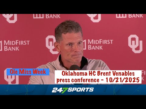 Oklahoma HC Brent Venables press conference (Ole Miss Week) - 10/21/2025