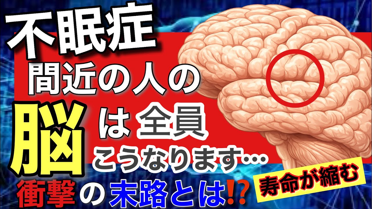 【危険】不眠症を放置すると脳が壊れます｜今日からできる簡単改善法