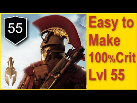 Assassins Creed Odyssey - Easy to Make 100% Crit Build at Low Level - Best Level 50 Warrior Build
