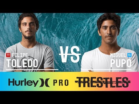 Filipe Toledo vs. Miguel Pupo - Round Three, Heat 10 - Hurley Pro at Trestles 2017