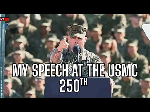My Speech at the Marine Corps 250th Birthday MAGTF Demonstration