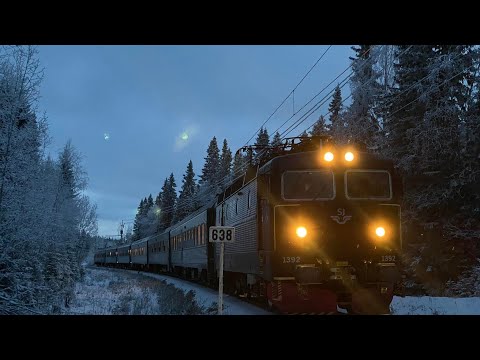 SWEDISH TRAIN TRIP in WINTER WONDERLAND - 4K Train Driver’s View (Stockholm to Ljusdal)