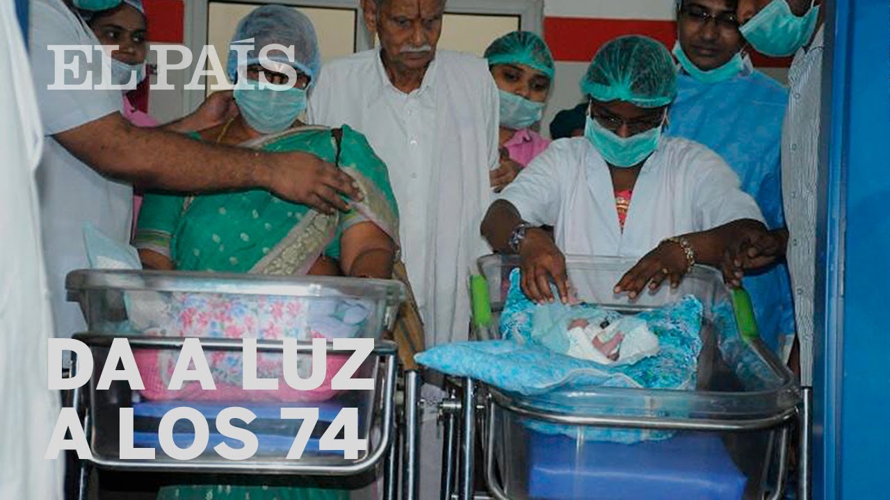 Una mujer de 74 años da a luz a gemelas en India