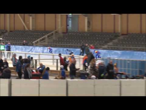 Leonie Bats - Iris Schultinga 300m tijdrit Sprintcup Berlijn 2016