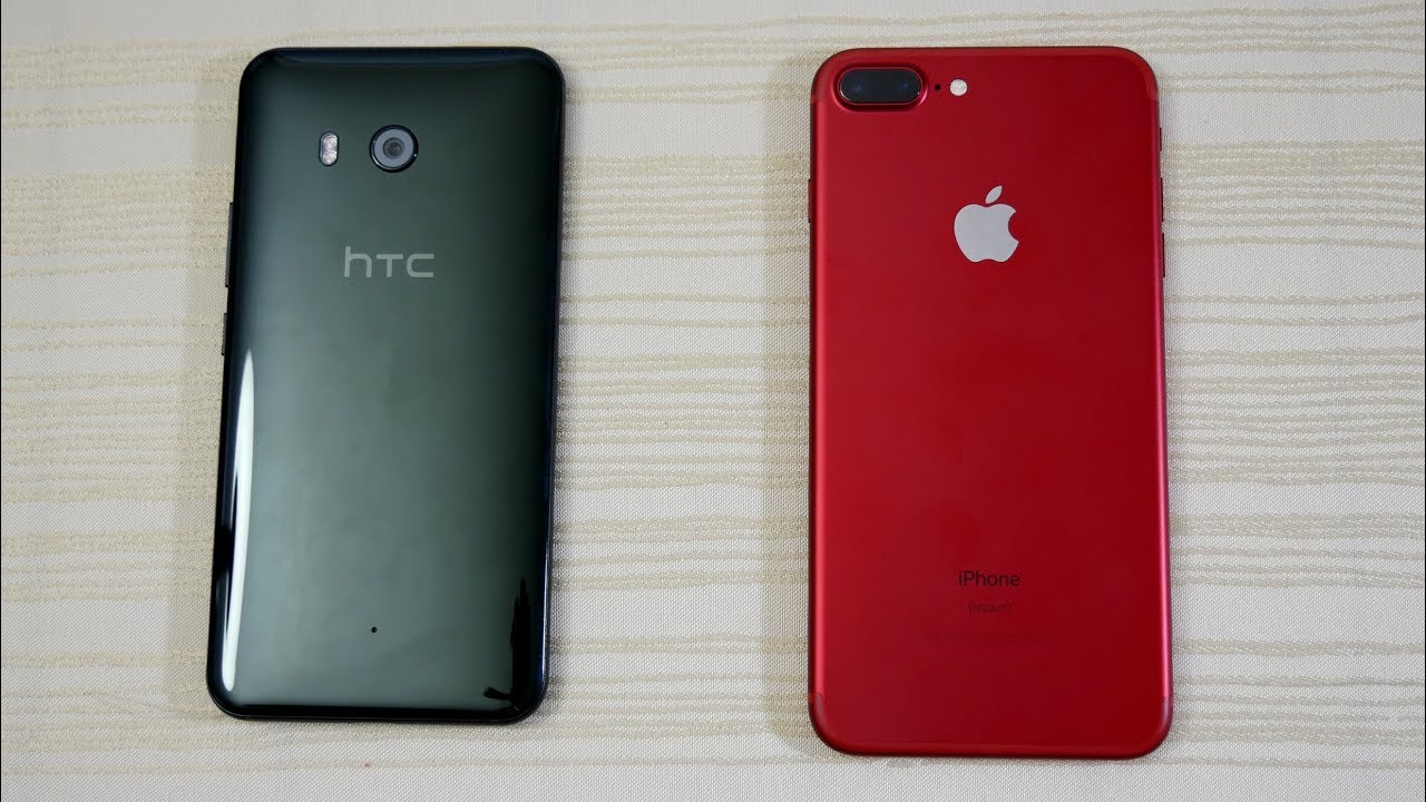 HTC U11 vs iPhone 7 Plus - Speed Test! (4K)
