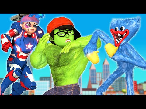 Scary Stranger 3D - NickHulk and Tani Ironman vs Huggy Wuggy Poppy Playtime Animation