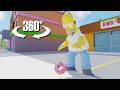 Homer Drops His Donut In 360 VR