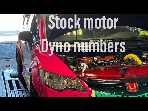 Stock motor cx racing turbo civic si made what on the dyno!! 😮