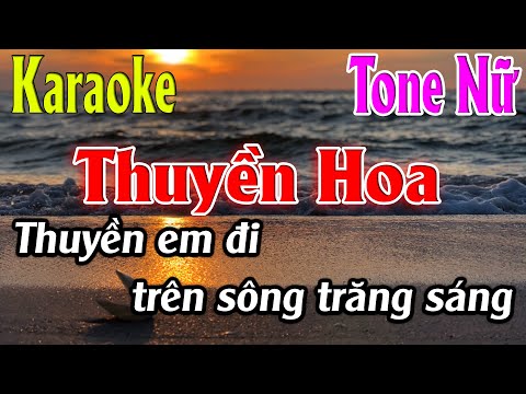 Thuyền Hoa Karaoke Tone Nữ Karaoke Lâm Organ - Beat Mới