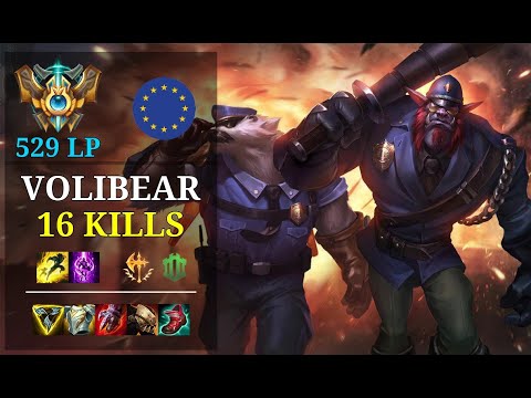 Volibear Top vs Camille - 16 kills - Astrofister9000 EUW Challenger (529 LP) Patch 11.5
