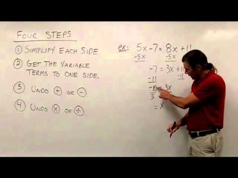 Solving Equations Part 2