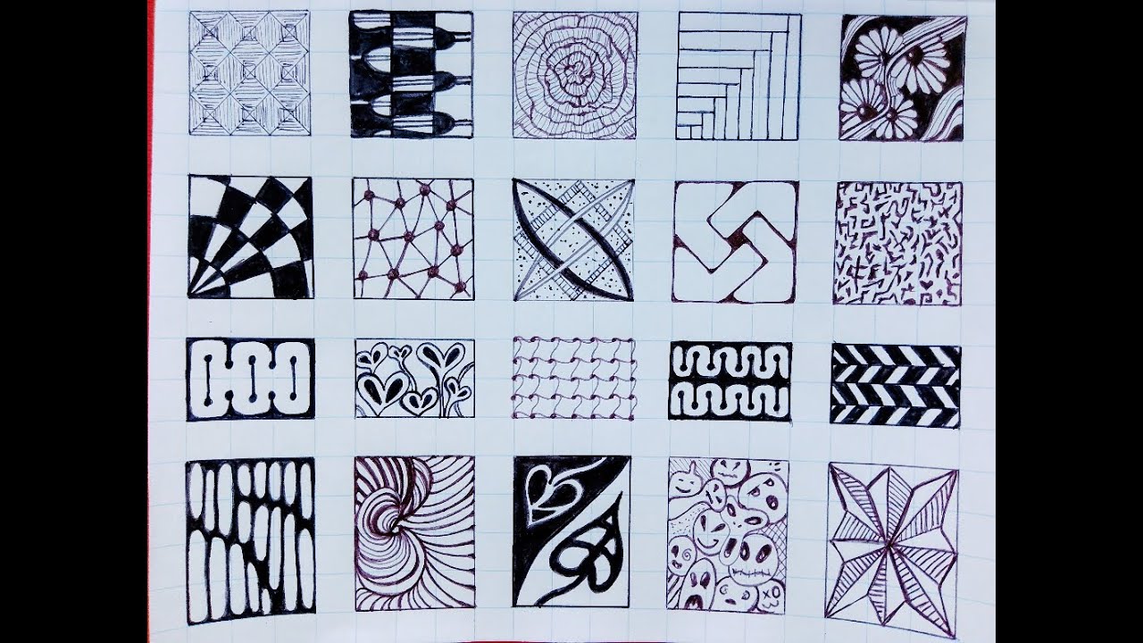 1001 Easy tangle patterns #57