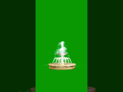 Water Fountain Green Screen