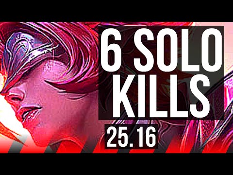 RIVEN vs VLADIMIR (TOP) | 6 solo kills | KR Diamond | 25.16