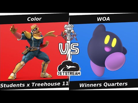 Students x Treehouse 11 Winners Quarters - Color (Cpt Falcon) Vs. WOA (Kirby) Smash Ultimate - SSBU