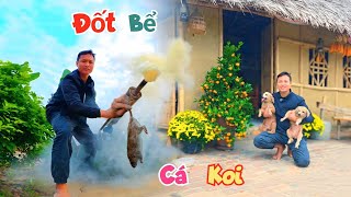 Đốt Bể Cá Koi Quyết Tìm Con Chuột Đào Hang Và Xù Có Thêm Em Mới / Quế Nghịch