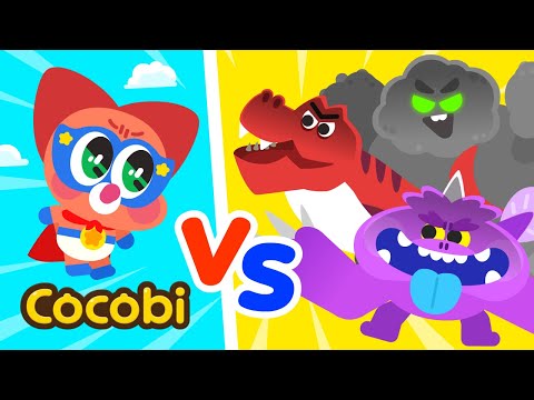 Superhero Baby vs Scary Monsters😱 Songs for Kids | Cocobi