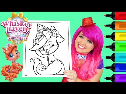 Coloring Whisker Haven Treasure Coloring Book Page Colored Markers Prismacolor | KiMMi THE CLOWN Video