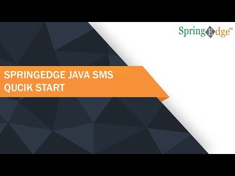Quick Start to Send SMS from JAVA : Spring Edge