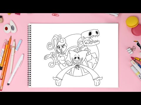 Mommy Long Legs/Huggy Wuggy and Boxy Boo color/Cartoon - On & On (feat. Daniel Levi) [NCS Release]