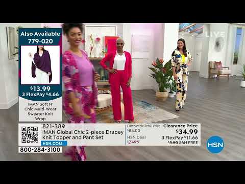 HSN | IMAN Global Chic Fashions Sale - Up To 30% Off 06.09.2023 - 10 PM