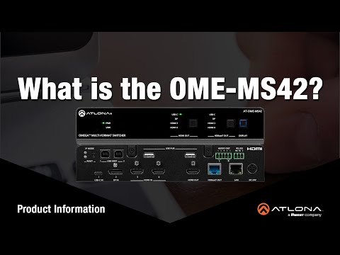 Atlona AT-OME-MS42 4 x 2 HDMI matrix switch with USB-C