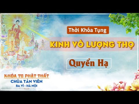 ☸Thời Khóa Chiều: tụng Quyển Hạ - Kinh Vô Lượng Thọ - Khóa Tu Phật Thất☸