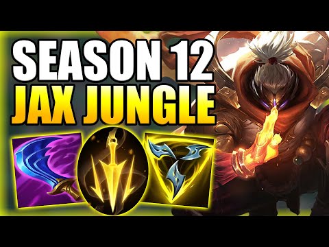 HOW TO PLAY JAX JUNGLE & CARRY THE GAME IN SEASON 12! - Best Build/Runes Guide - League of Legends