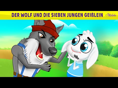 Der Wolf und die sieben jungen Geißlein 💚🐐 | Märchen für Kinder | Gute Nacht Geschichte