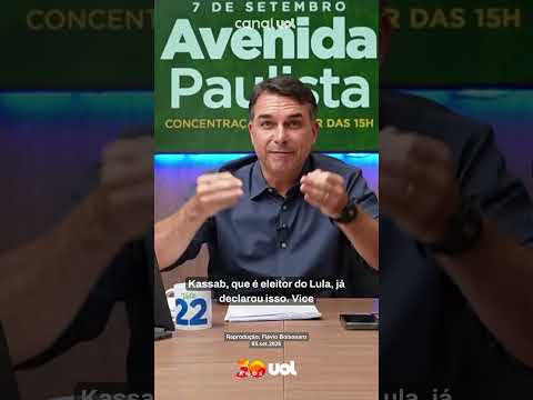 Flávio Bolsonaro diz que Kassab é aliado de Lula e nega doação de Vorcaro a seu pai