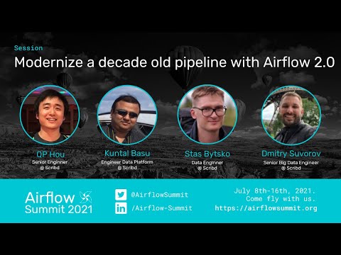 Modernize a decade old pipeline with Airflow 2.0