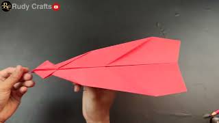 HOW TO MAKE A PAPER AIRPLANE THAT FLIES FAR 100 - 1000 Feet - Paper airplane easy