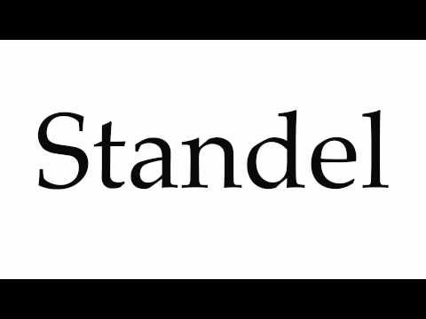 How to Pronounce Standel