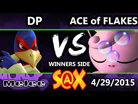 S@X - DP (Falco) Vs. Ace of Flakes (Jigglypuff) SSBM Tournament - Smash Melee