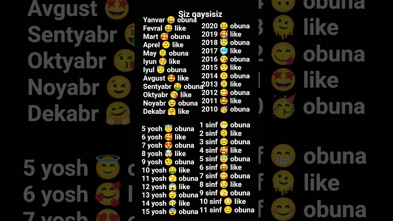 me : 🥰🤑😘😊