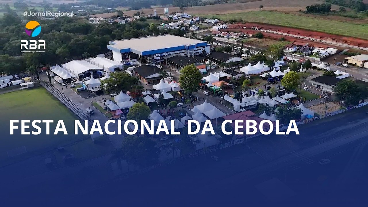 Tudo pronto para a Festa da Cebola