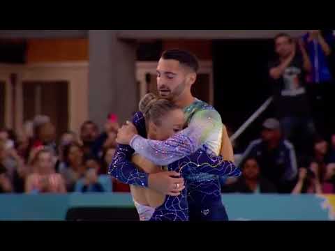 2022 WRG Artistic Rollerskating Pairs Rebecca Tarlazzi Luca Lucaroni LP🥇