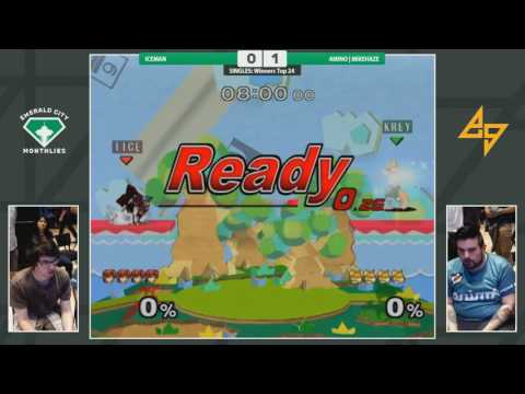 MikeHAZE (Fox) vs. Iceman (Marth) | SSBM Winners | ECM3