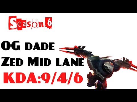 Korea Challenger LOL - QG dade - Zed Mid lane (Feb 9, 2016)