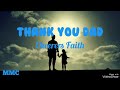 Thank You Dad ( lyrics ) - Cheerers Faith