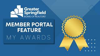 Introducing My Awards - a new Member Portal Feature
