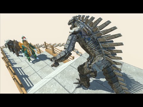 MechaGodzilla 2021 Death Run Attack - Animal Revolt Battle Simulator