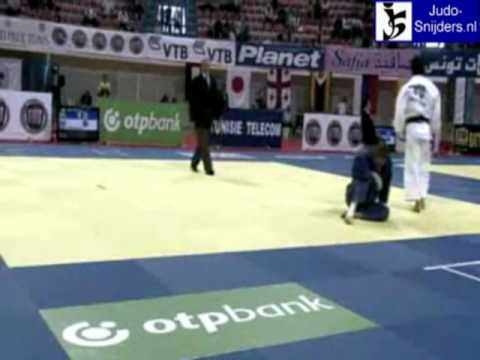 Judo 2009 Tunis:  Bottieau (BEL) - van Zyl (RSA) [-73kg].